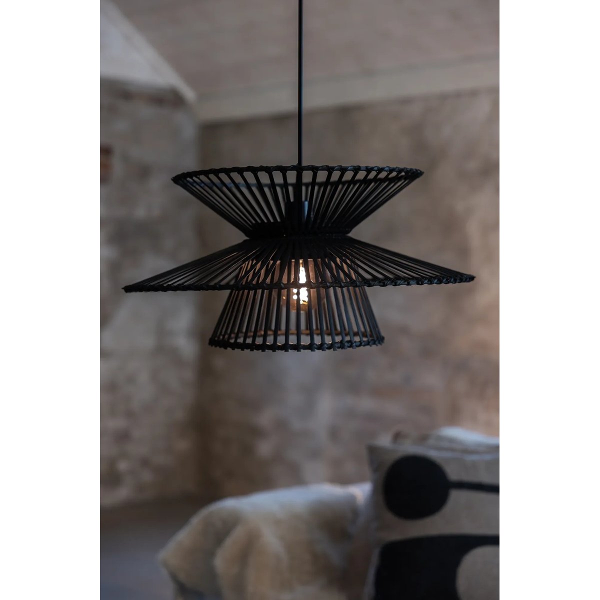 Suspension en bambou DUPLICI noir, MARKSLOJD