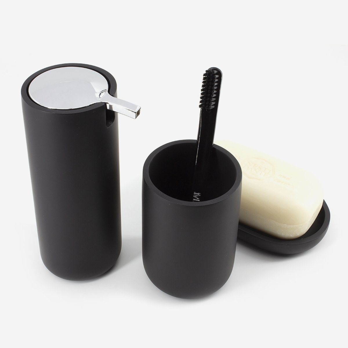 Porte-savon design noir, BATH BAZAAR