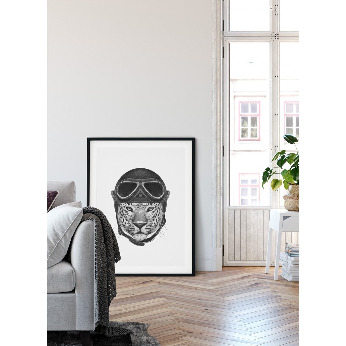 Poster Léopard blanc, L'AFFICHERIE
