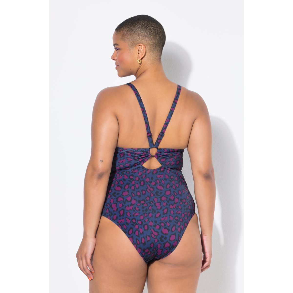 Maillot de bain à coques souples bleu foncé, STUDIO UNTOLD