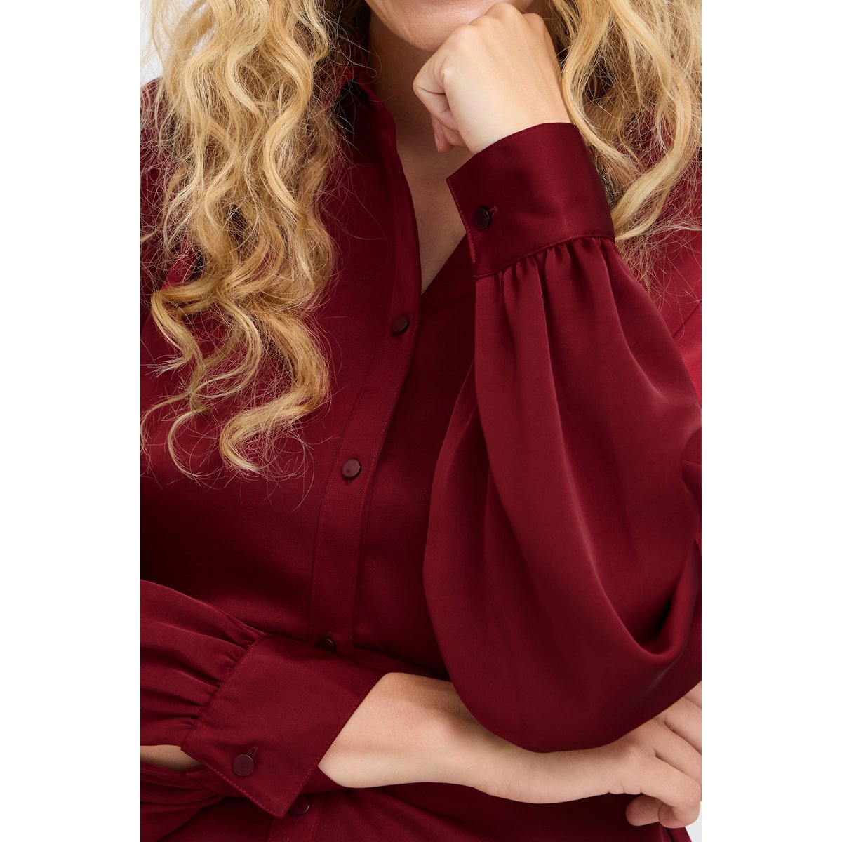 Chemise à manches longues rouge sun-dried tomato, B.YOUNG