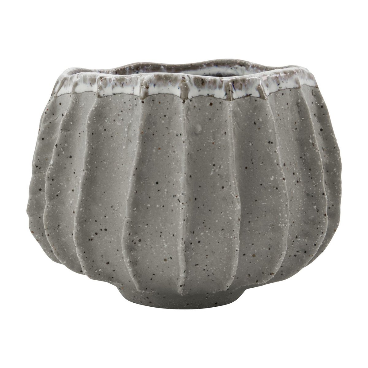 Cache-pot Shell gris, HOUSE DOCTOR