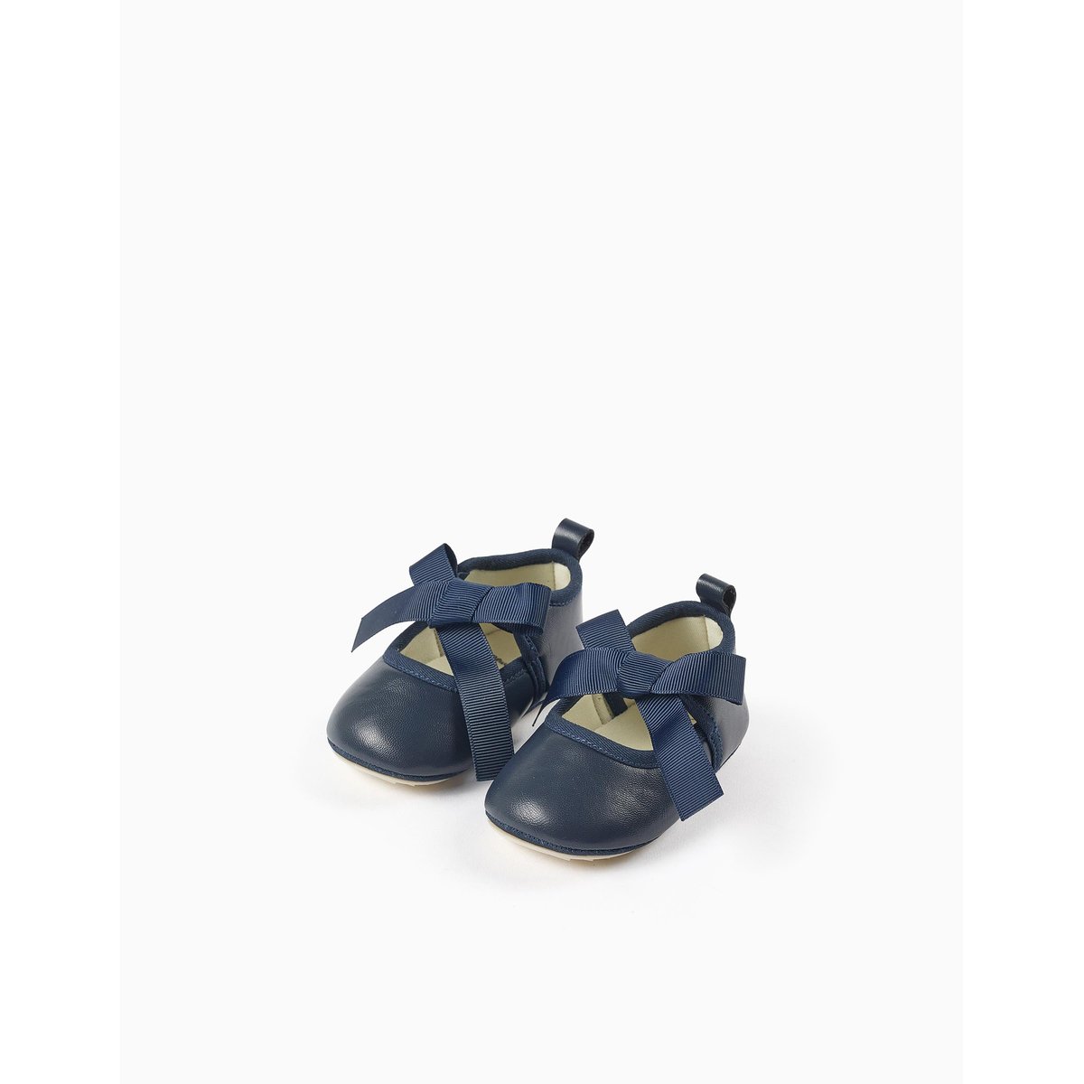 Ballarines avec Nœud en Satin bleu foncé, ZIPPY