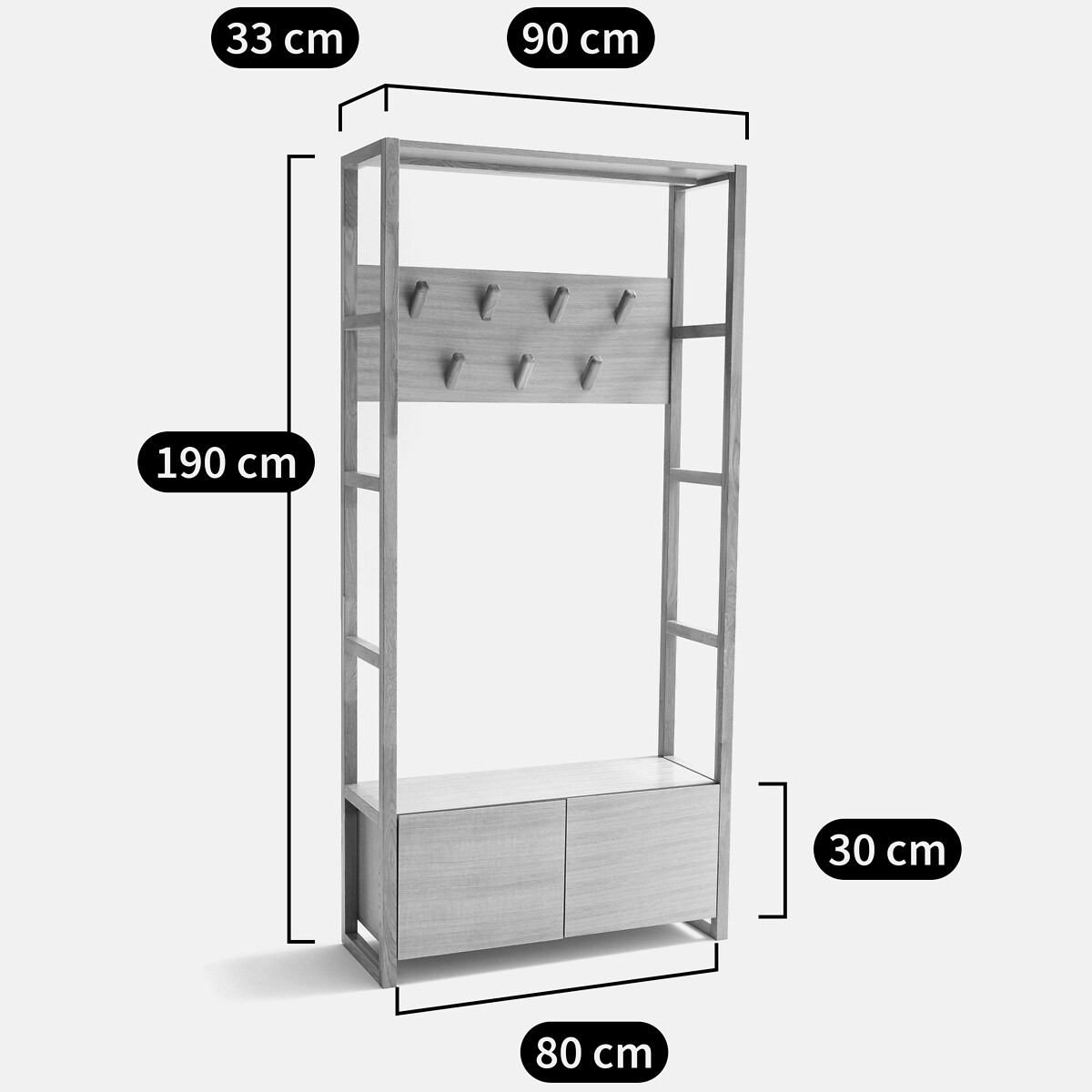 Vestiaire Compo blanc, LA REDOUTE INTERIEURS