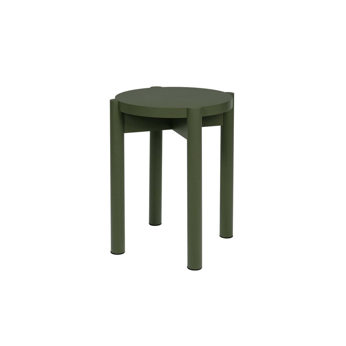 Tabouret en bois de hêtre HOPP vert forêt, NOO.MA