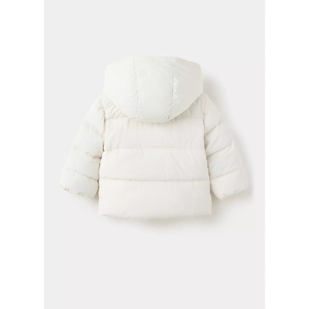 Anorak matelassé à capuche blanc cassé, MANGO BABY