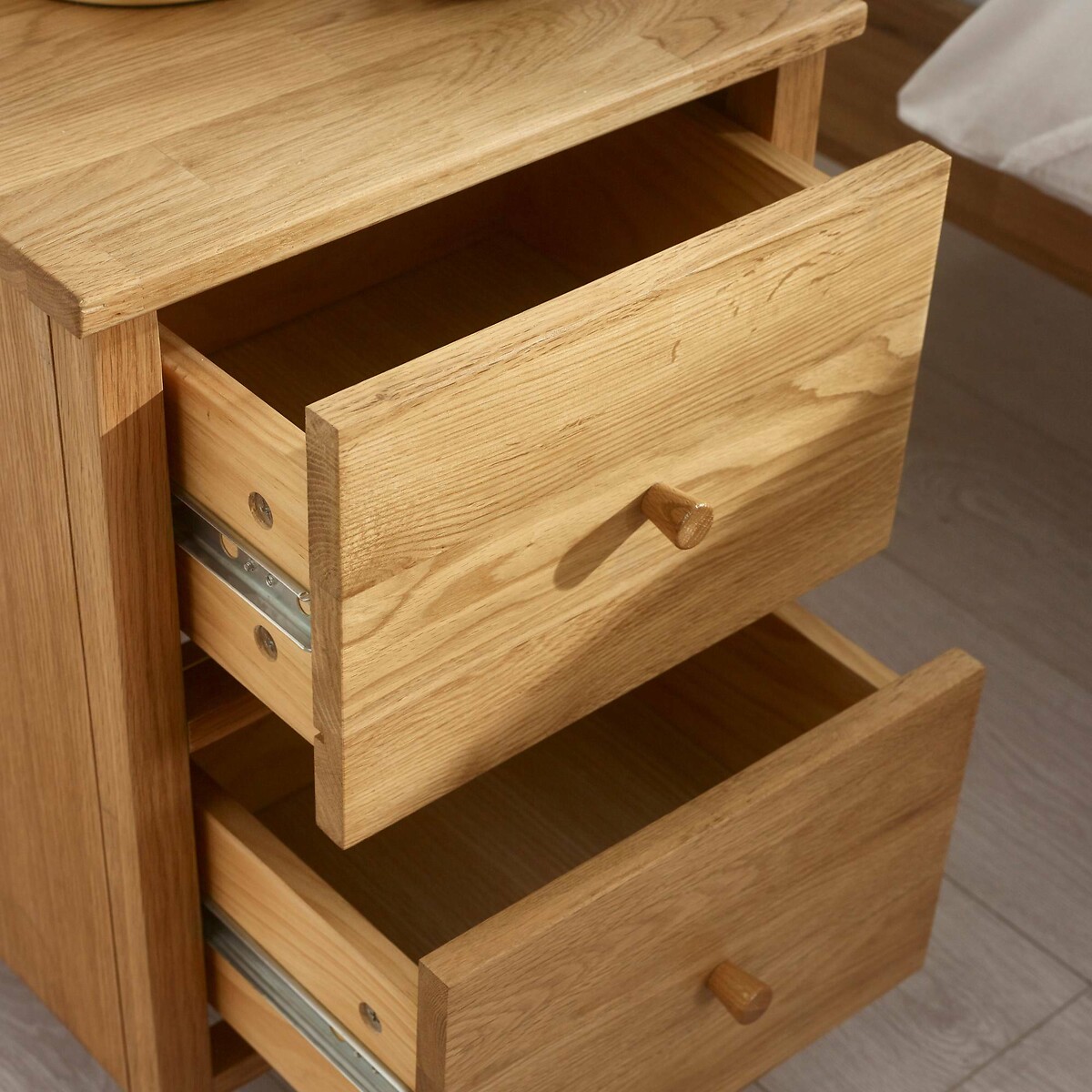 Coxhead 2 Drawer Oak Bedside oak, SO'HOME