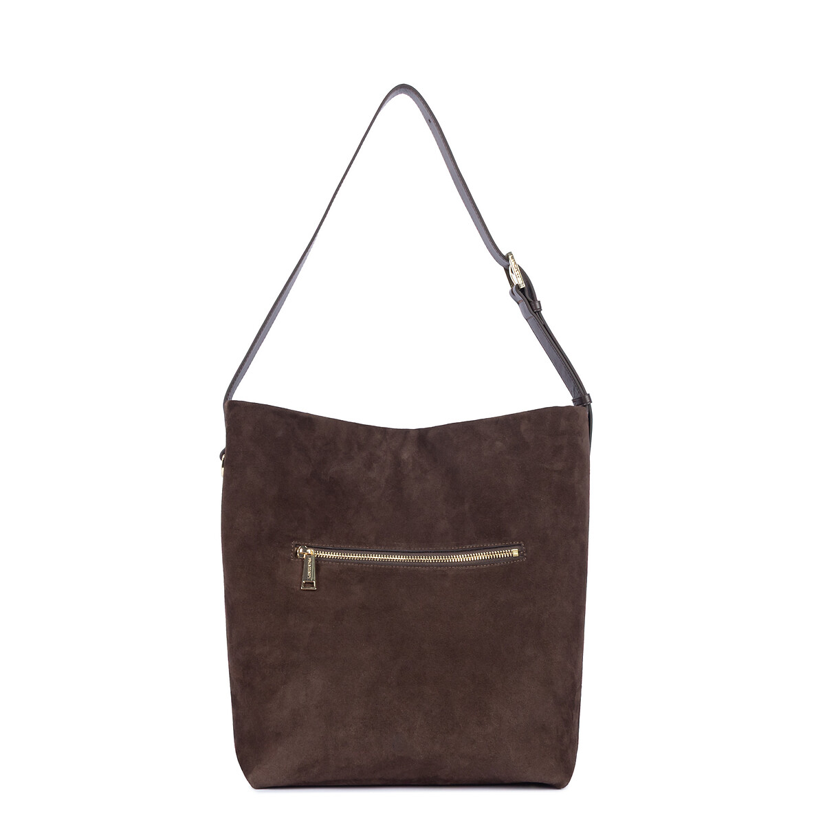 Sac besace en cuir, SUEDE L marron, LANCASTER