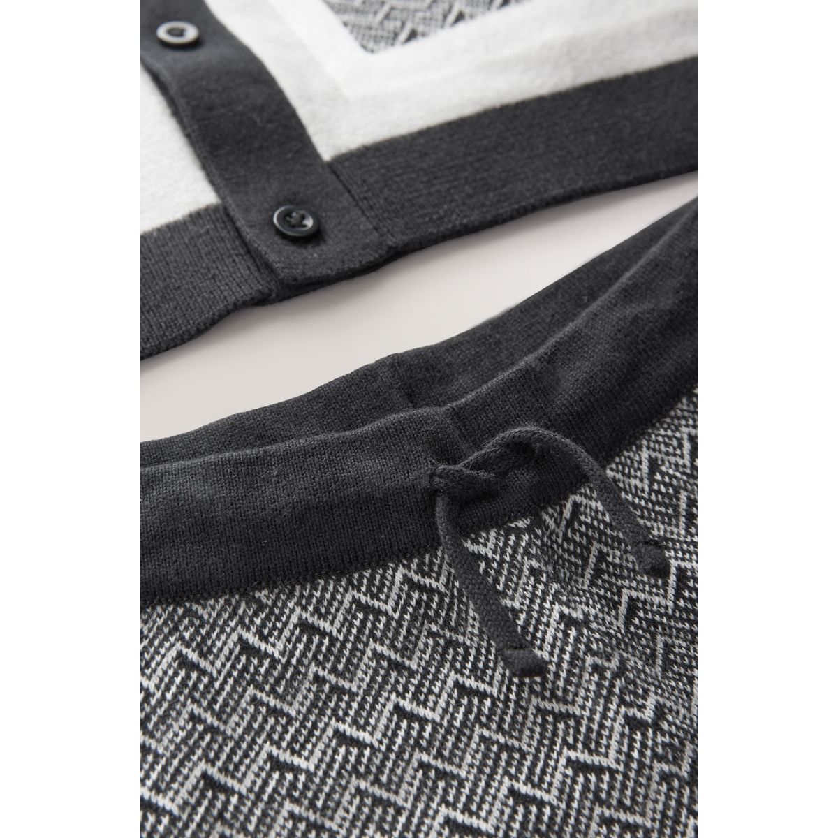 Polo en maille boutonné short monochrome, NEXT