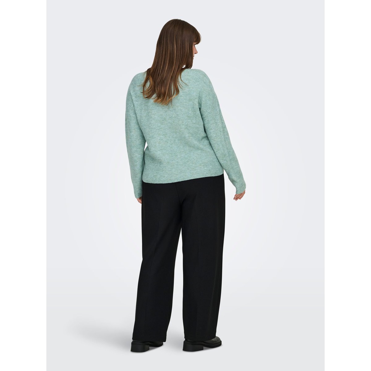 Pull En Maille blue surf, ONLY CARMAKOMA