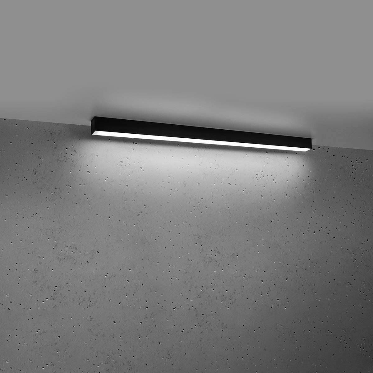Plafonnier Aluminium Noir LED 1 Pinne noir, EDEN