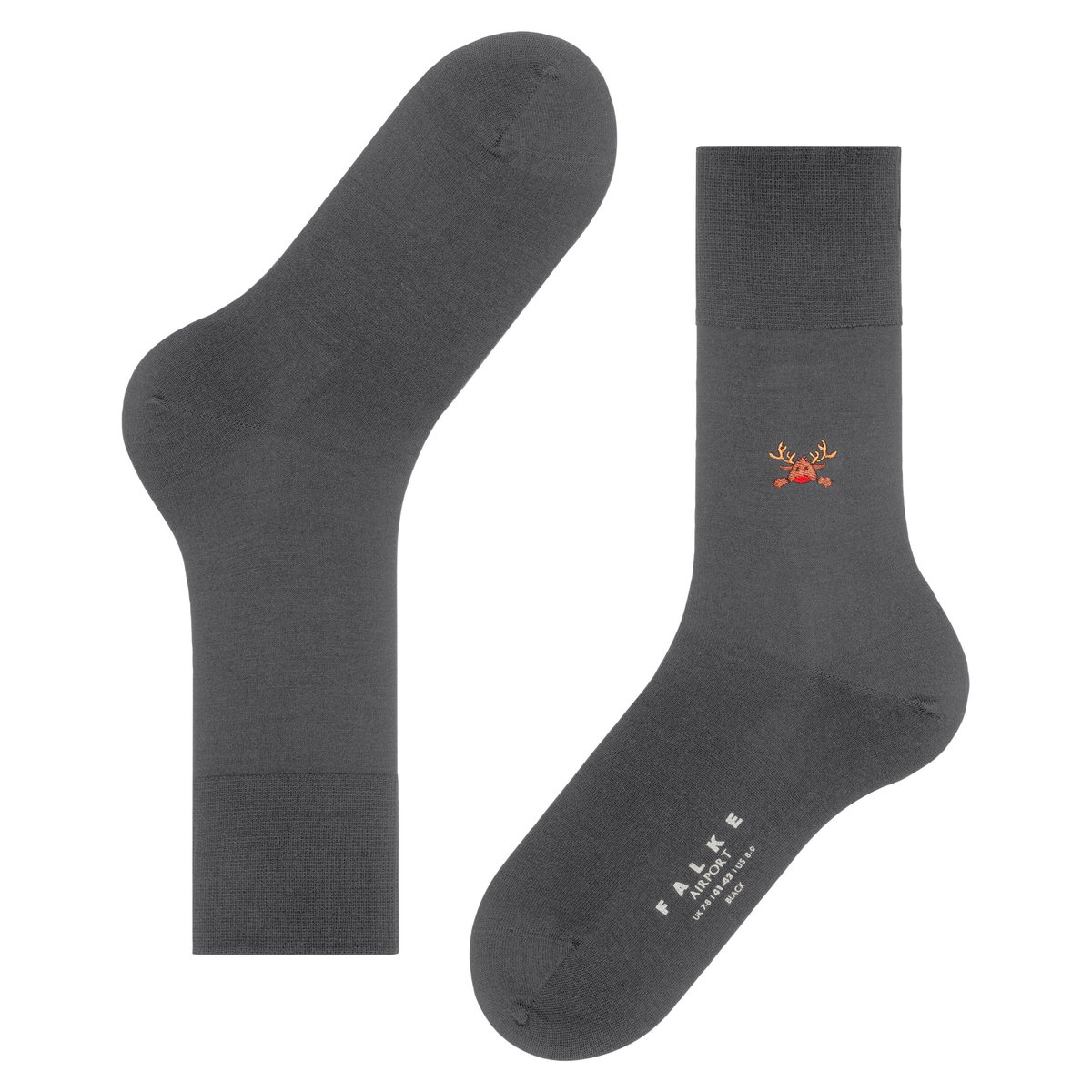 Chaussettes Airport Rudolph anthra, FALKE