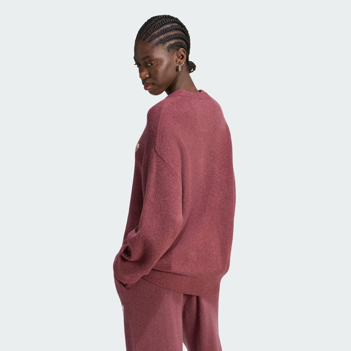 Pull Maille Adidas Originals Athl Dept Pull Maille Adidas Originals Athl Dept burgundy, adidas Originals