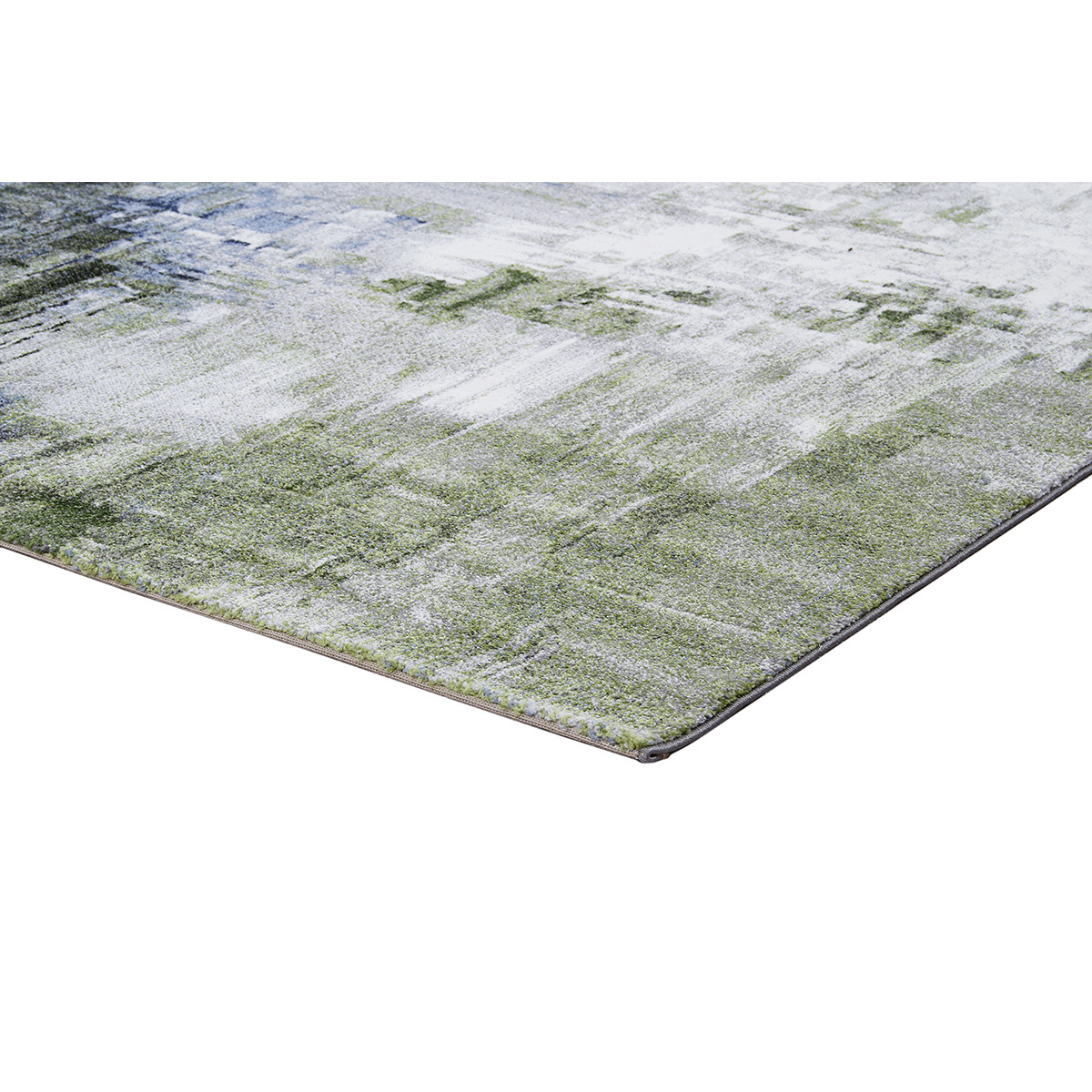 Tapis rectangulaire à motifs abtraits 160 x 230 cm PRIMO vert, MILIBOO