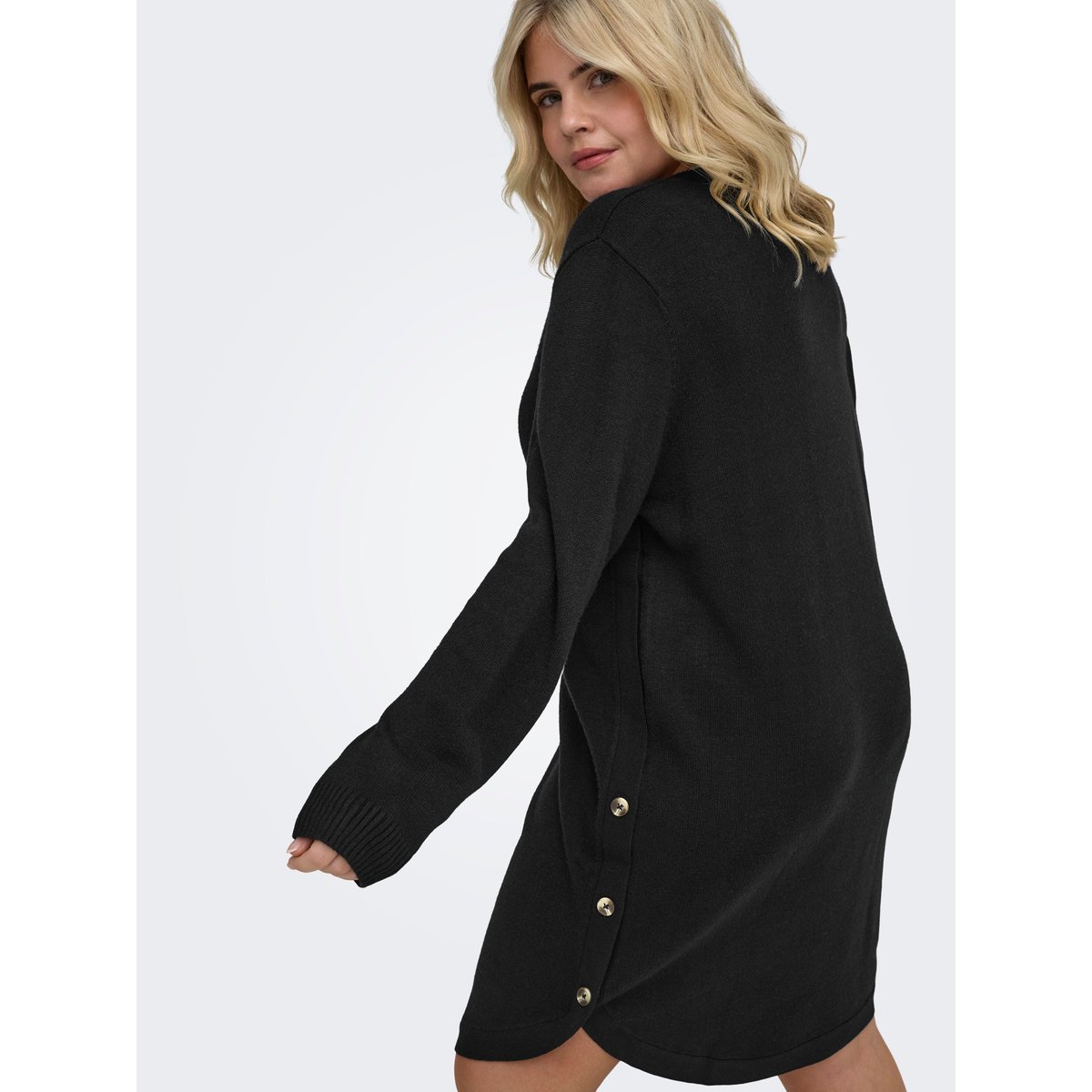 Robe En Maille black 1, ONLY CARMAKOMA