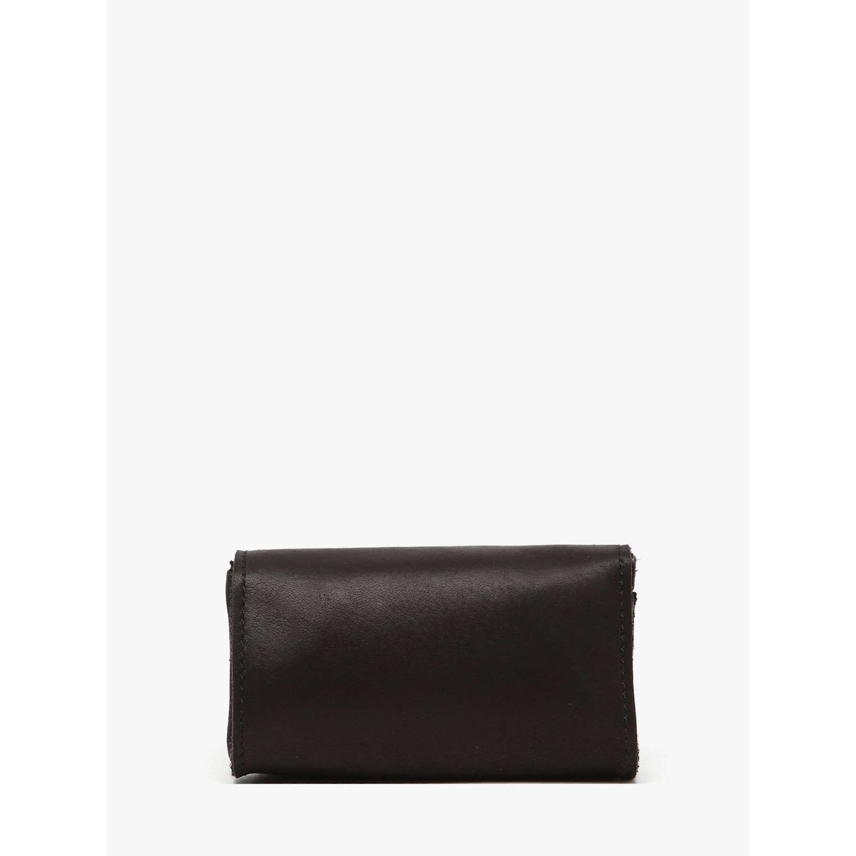 Porte-monnaie Oil cuir noir, ETRIER