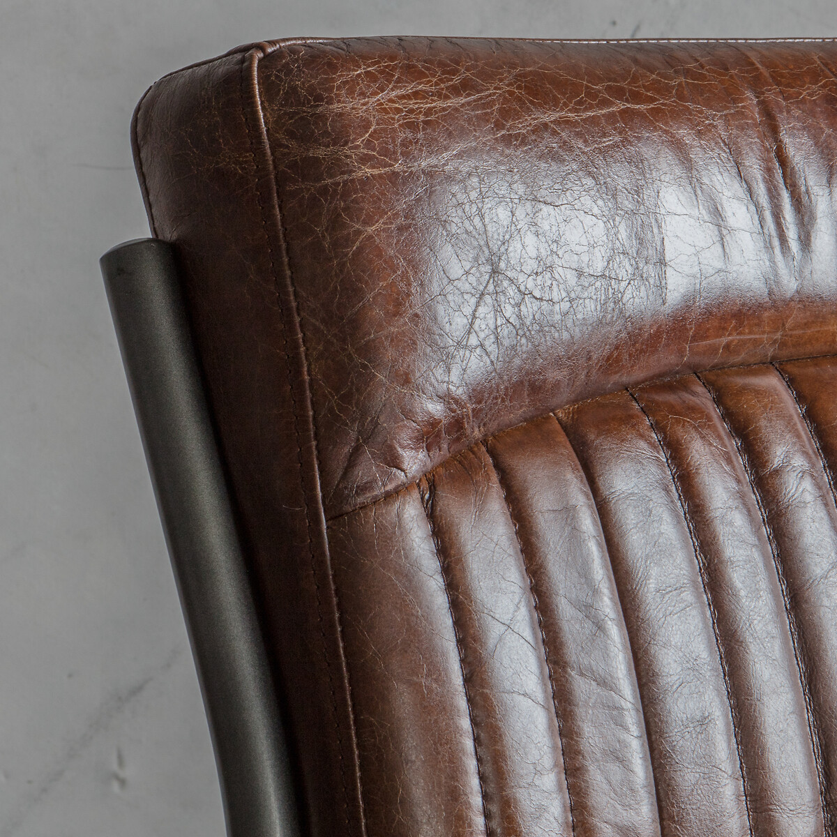 Carrie Antique Quilted Leather Dining Chair brown , ÉDITÉ