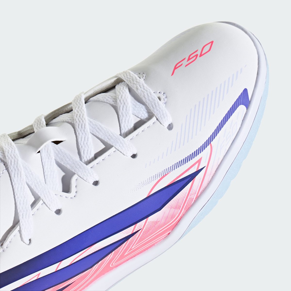 Chaussure De Football En Salle F50 Hyperfast Club Enfants Chaussure De Football En Salle F50 Hyperfast Club Enfants cloud white / solar purple / solar turbo, adidas Performance