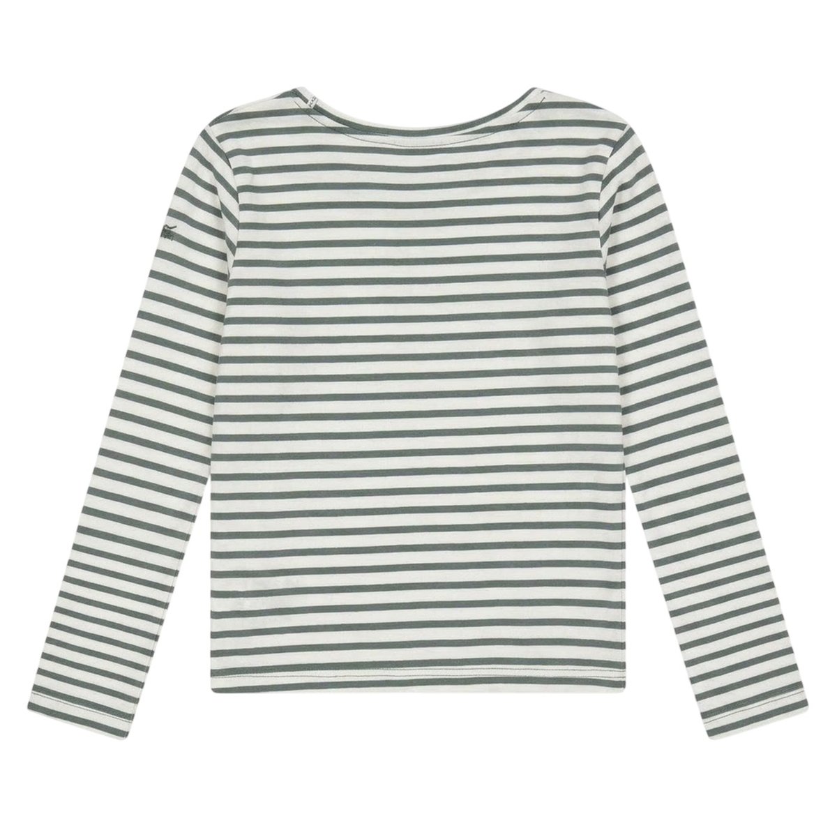 T-shirt manches longues motif/style à rayures et texte floral CLARABEE vert de gris à rayures, REGATTA