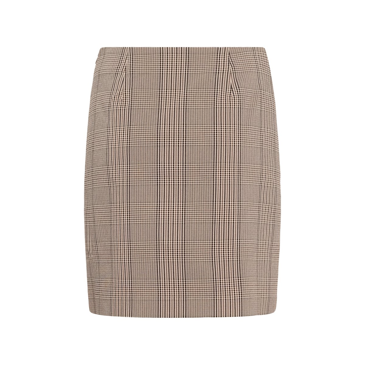 Jupe - tissage léger bleu nightsky brown check, SOAKED IN LUXURY