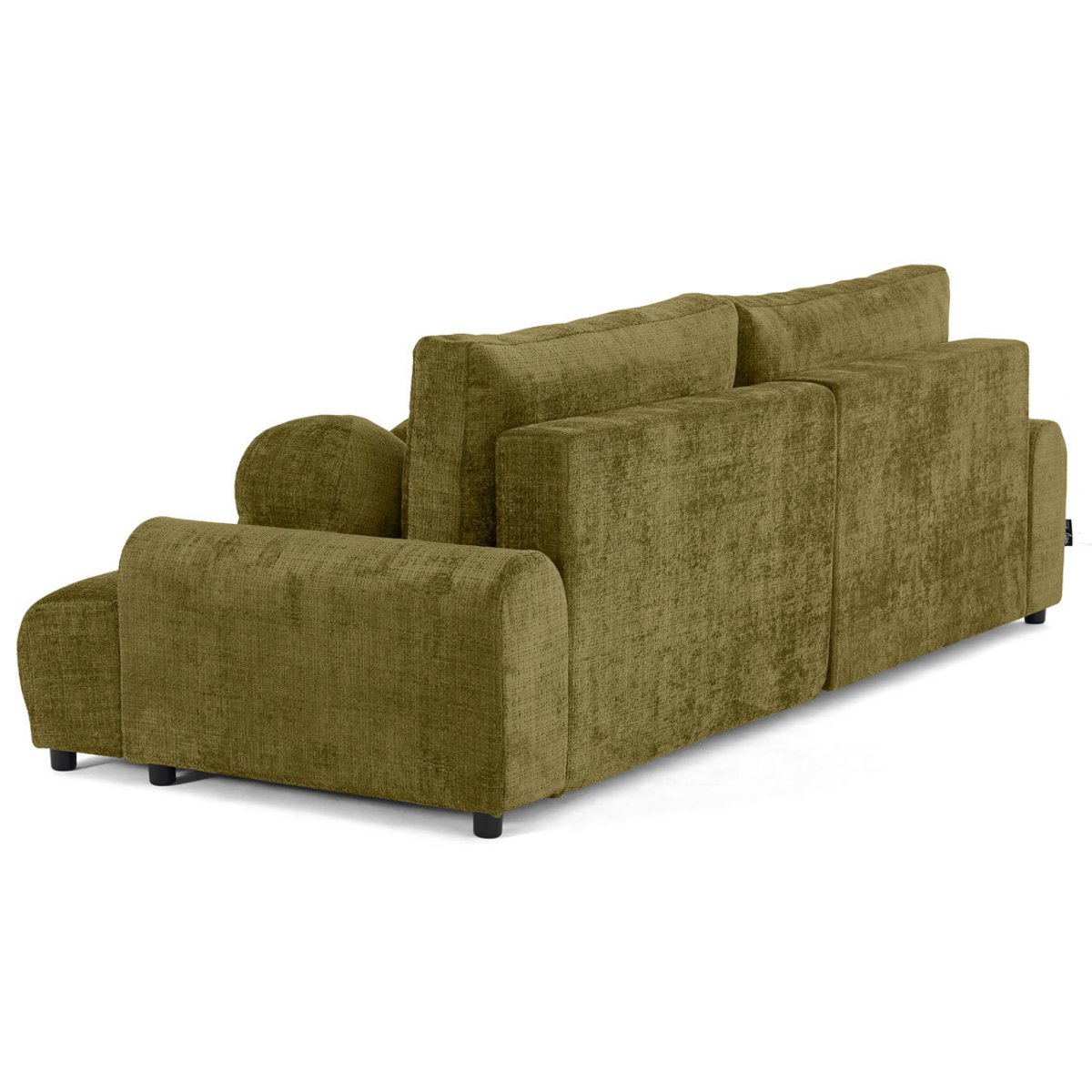 Canapé d'Angle Convertible 4 places - NELLY vert olive, BEST MOBILIER