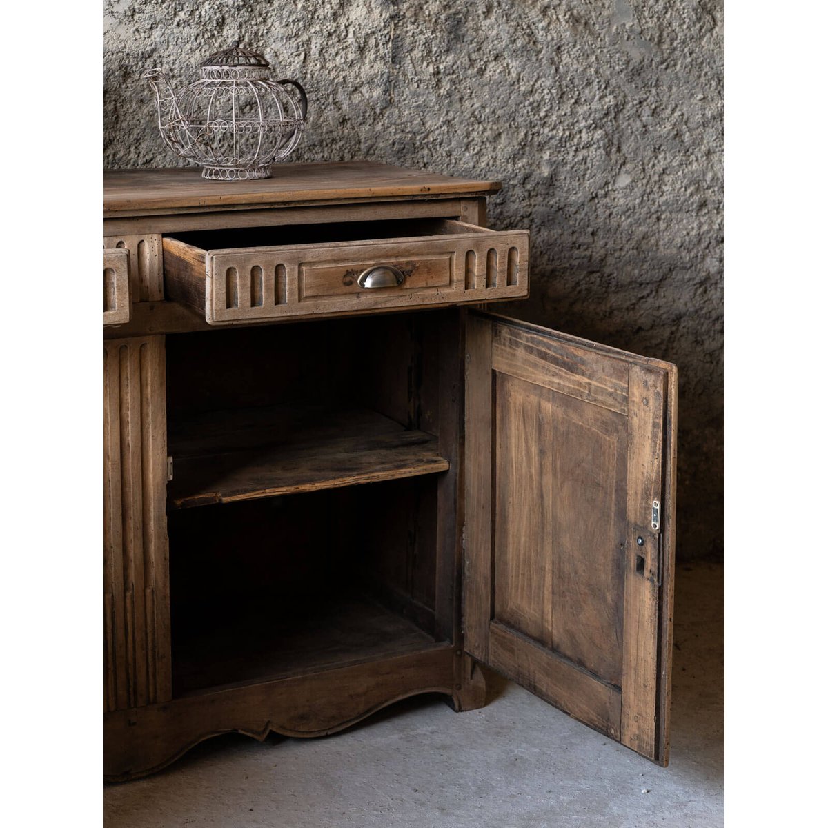 Buffet ancien en chêne massif Gilbert N°1872 - Bon état bois clair, DEBONGOUT