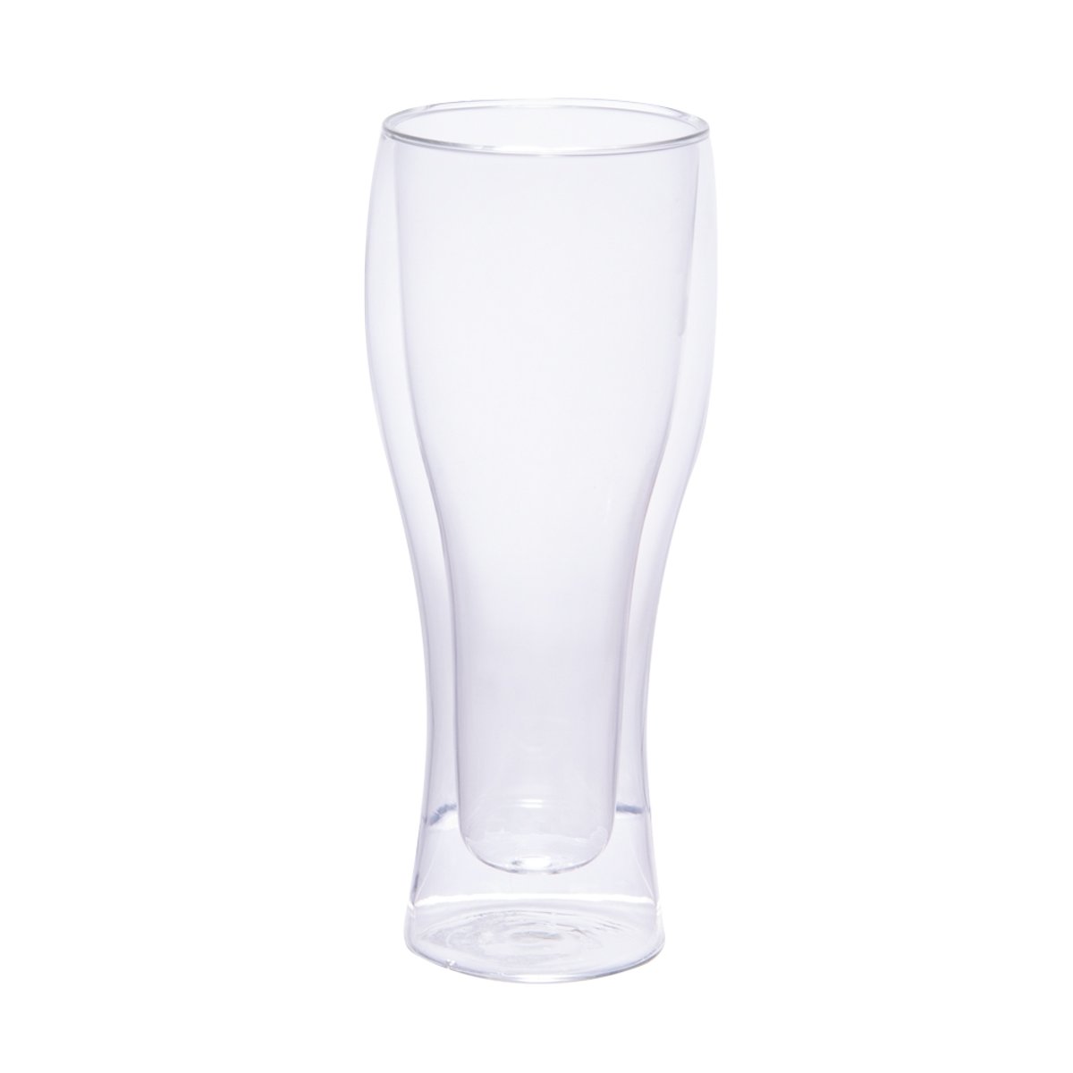 Set de 2 gobelets à bière double parois 45 cl transparent / cristal, TREND'UP