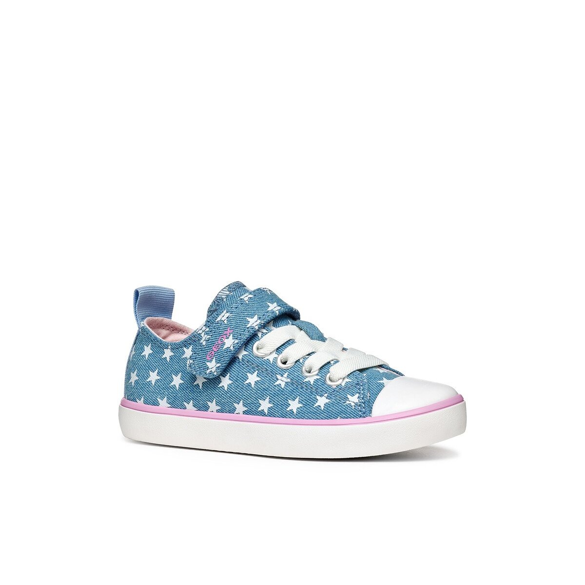 Kids Gisli Breathable Trainers denim blue , GEOX