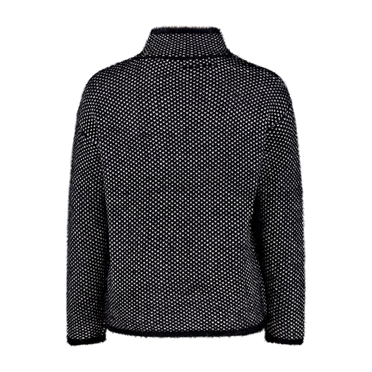 Pull-over en maille à motif jacquard patch black/cream, BETTY BARCLAY
