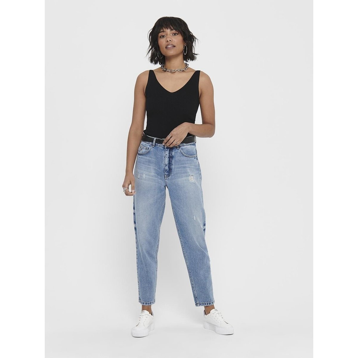 Sleeveless V-Neck Jumper black, JDY