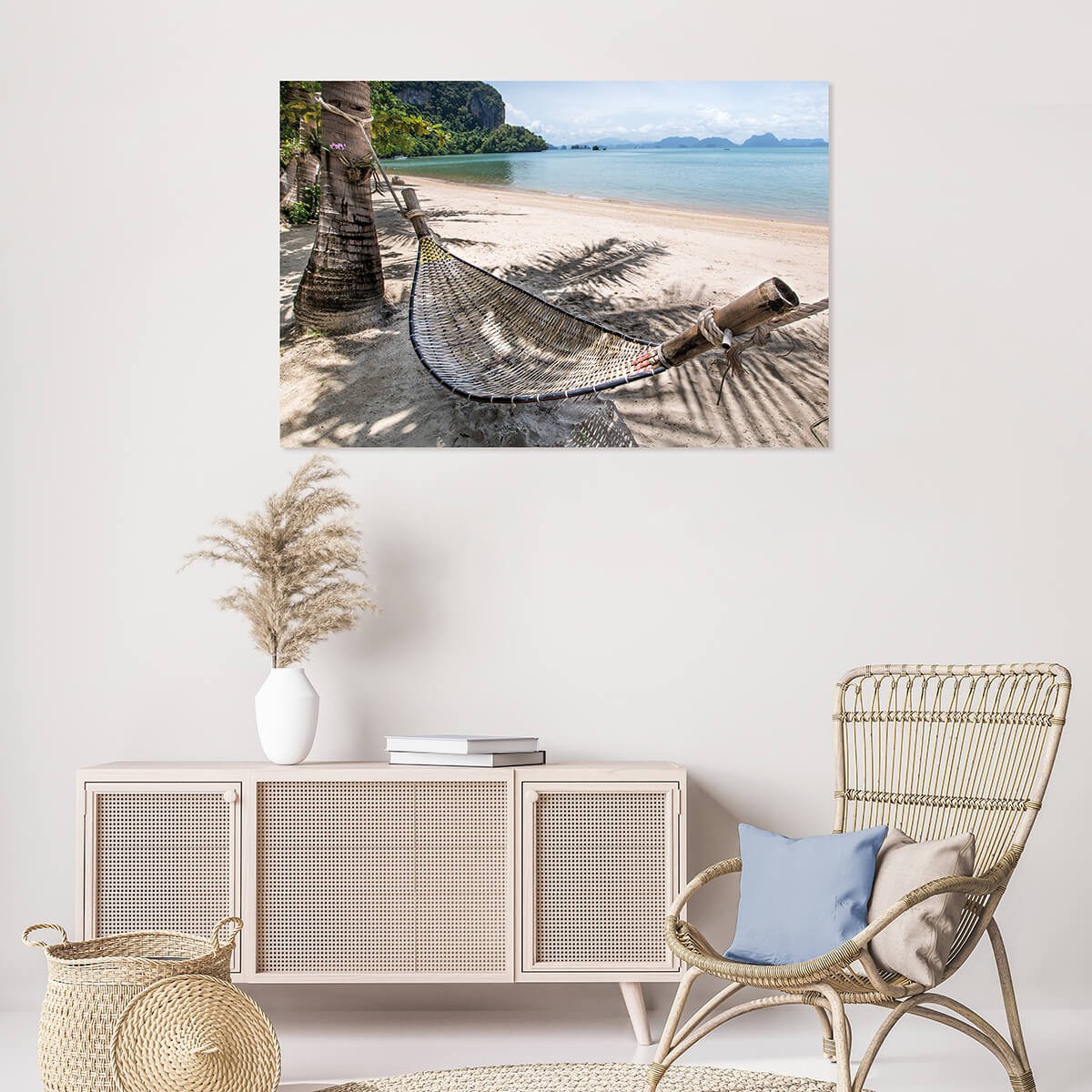 Tableau Mural Relaxing PLAGE tableau en verre synthétique, CEANOTHE