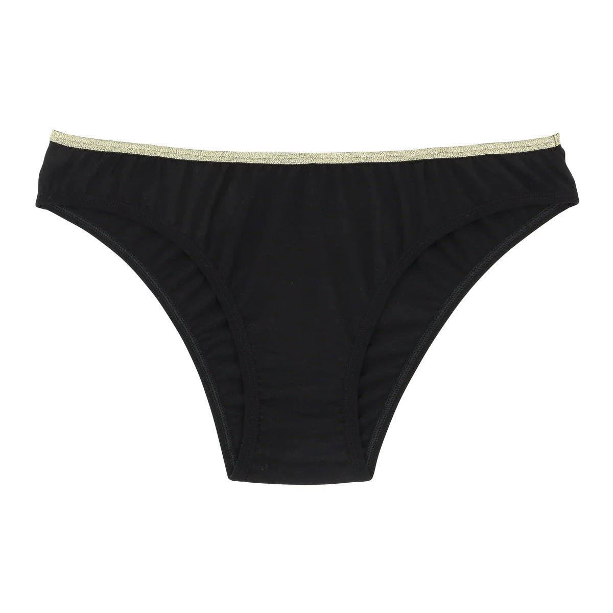 Culotte unie fil textile noir et doré, WE ARE JOLIES