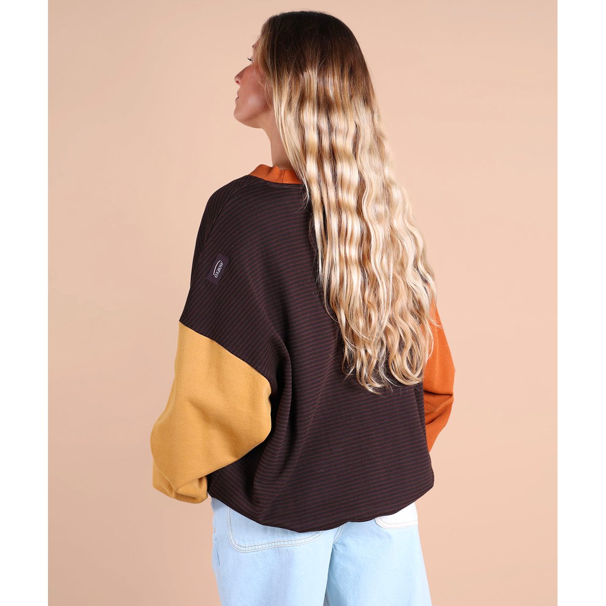 Sweatshirt rayé manches contrastée STEVE multicolore, OXBOW