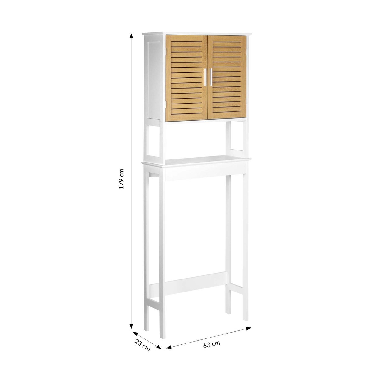 Meuble dessus WC avec rangement blanc, DOUCEUR D'INTÉRIEUR