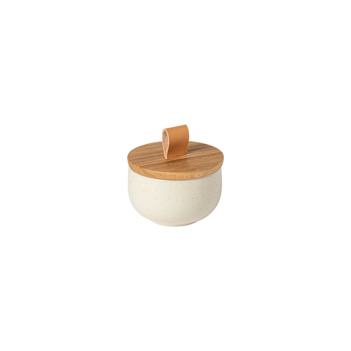 Main à Sel avec Couvercle en Bois Pacifica by Casafina vanilla, COSTA NOVA