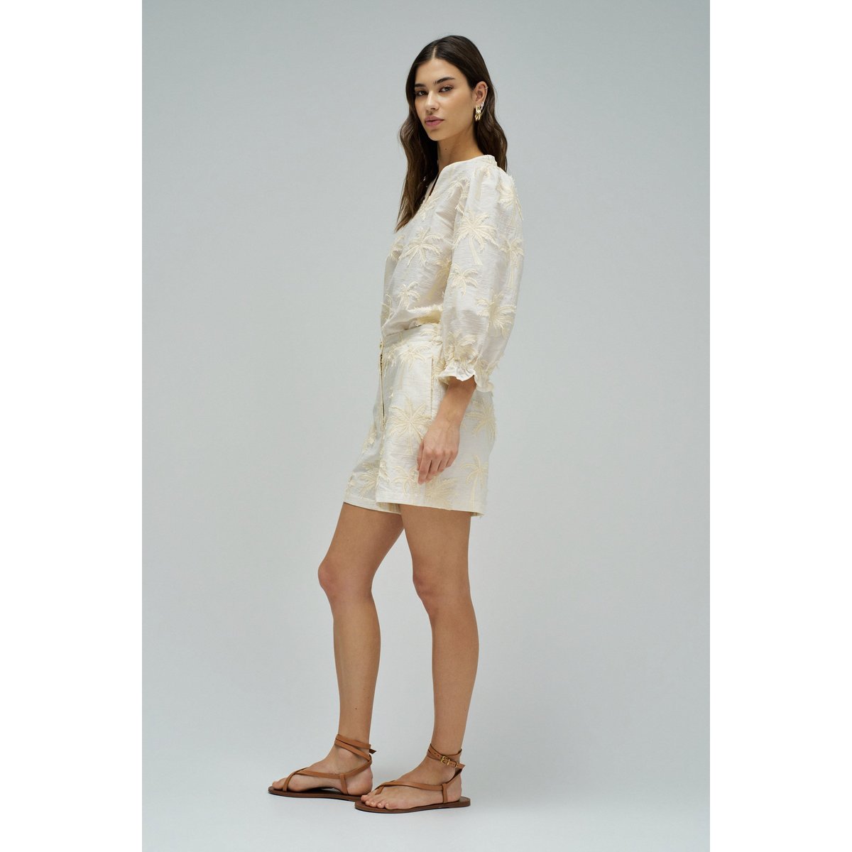 PANTALONS AVEC EFFET TRIDIMENSIONNEL blanc, SALSA JEANS