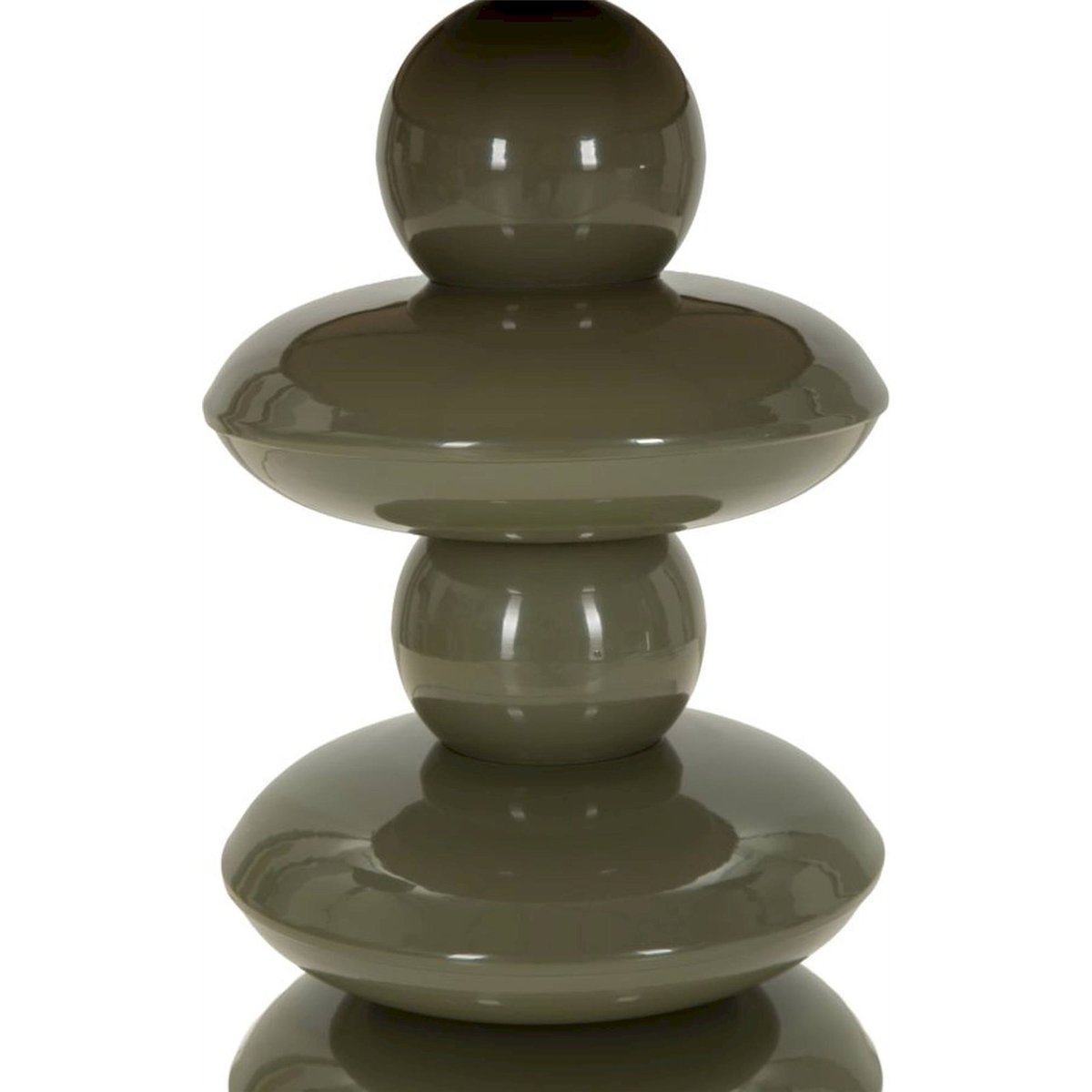 Table d'appoint ronde au piètement sculptural crème, RECOLLECTION