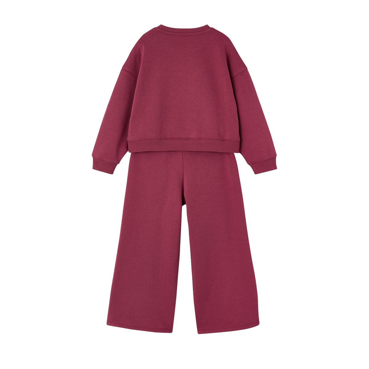 Ensemble sweat et pantalon jogging prune, VERTBAUDET