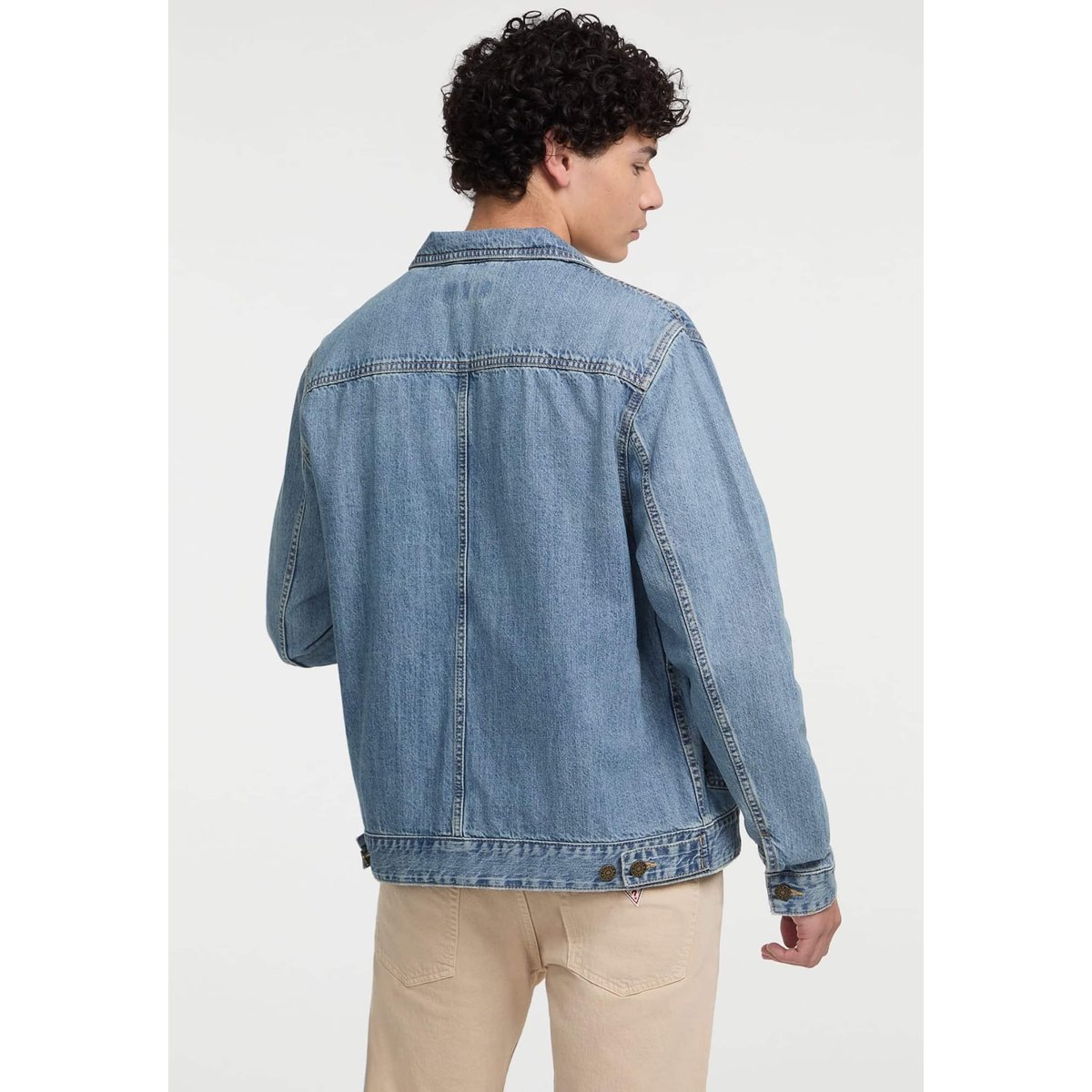 Veste En Jean Classique bleu clair, GUESS