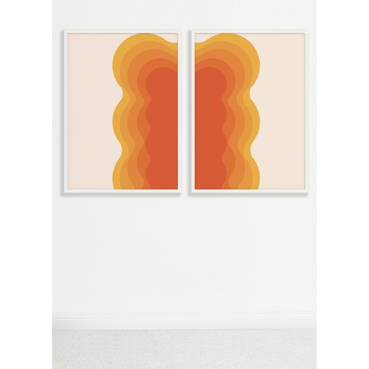 Affiche Diptyque Rétro 2 blanc, L'AFFICHERIE