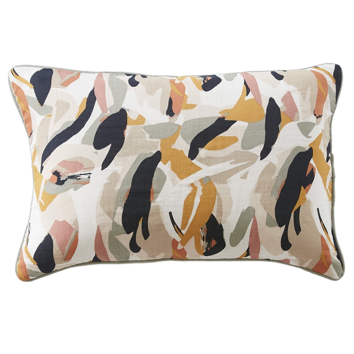 Coussin rectangulaire déhoussable 40x60 cm Gaze de Coton Lucia multicolore, EDEN