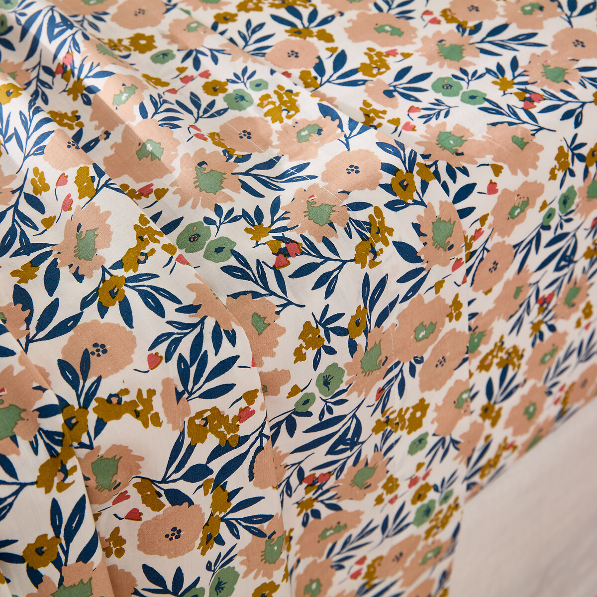 Drap plat en percale de coton, Ohara imprimé, LA REDOUTE INTERIEURS