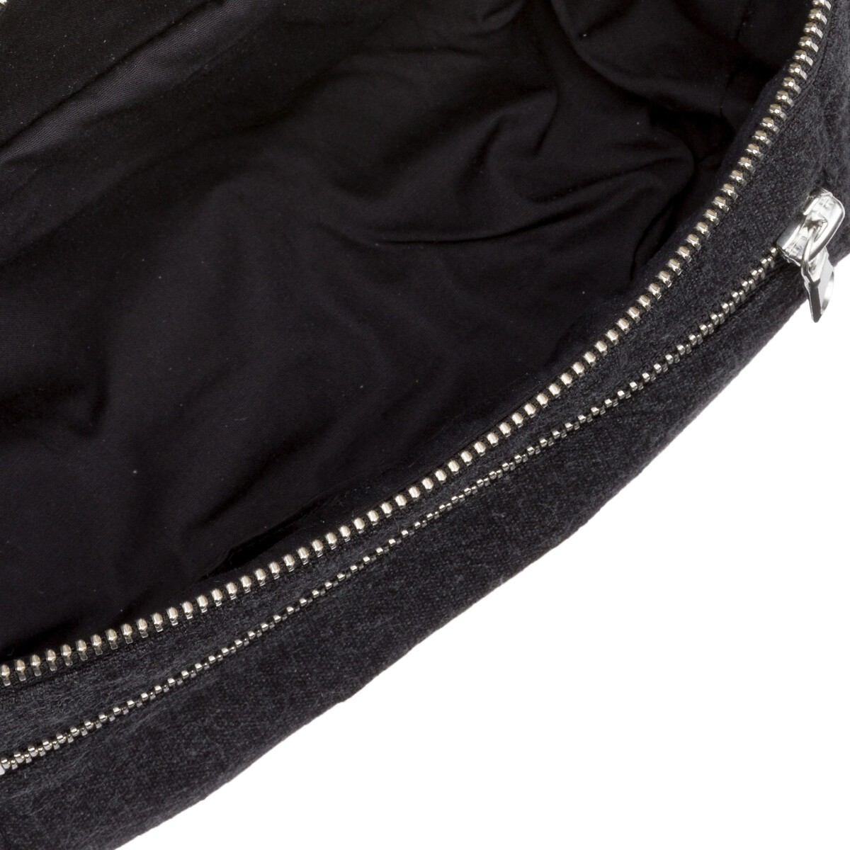 Sac banane zippé en toile ORSEL noir, RIVEDROITE