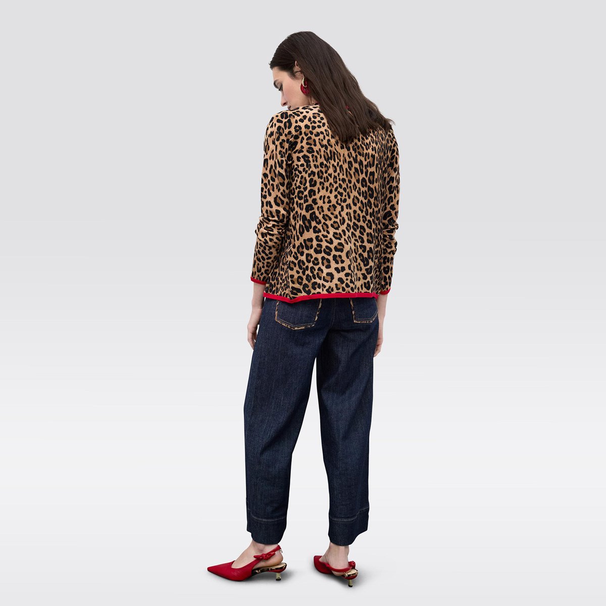 Jean wide leg taille haute denim, LOLA CASADEMUNT