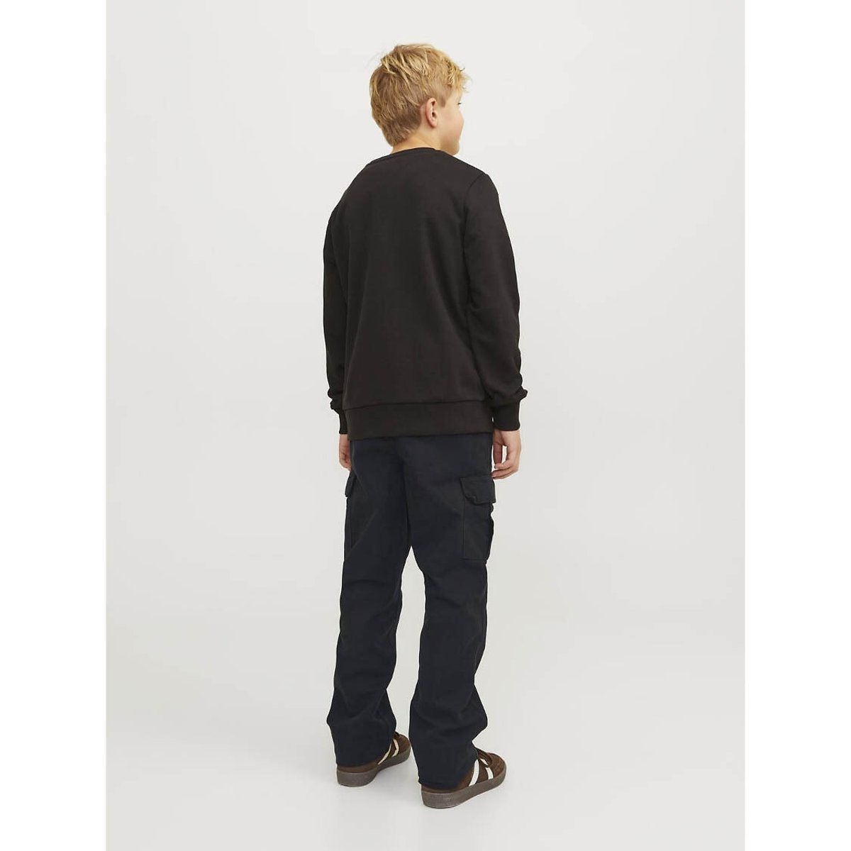 Pantalon style cargo noir, JACK & JONES JUNIOR
