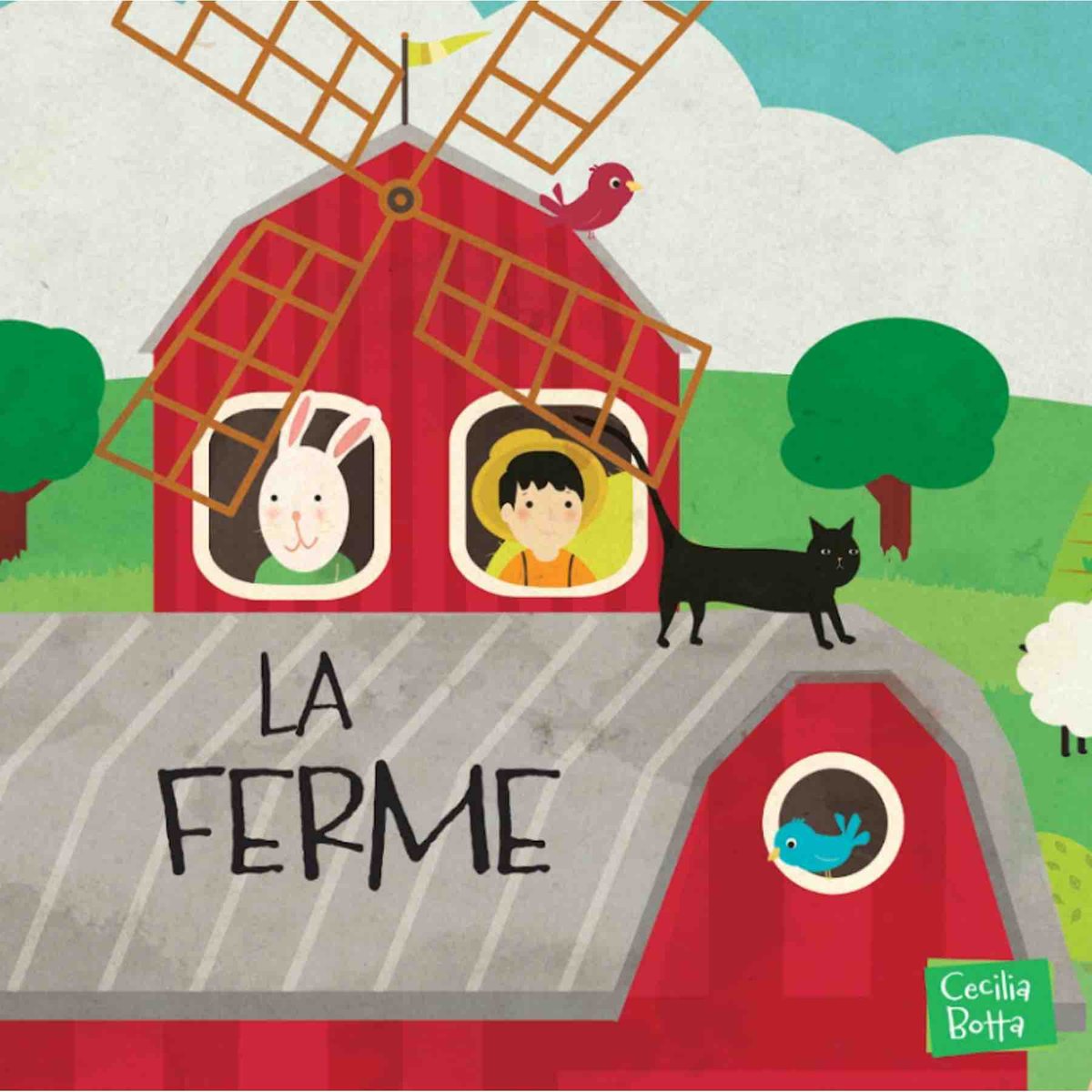 Puzzle géant ferme  30 pièces éduc rouge, SASSI