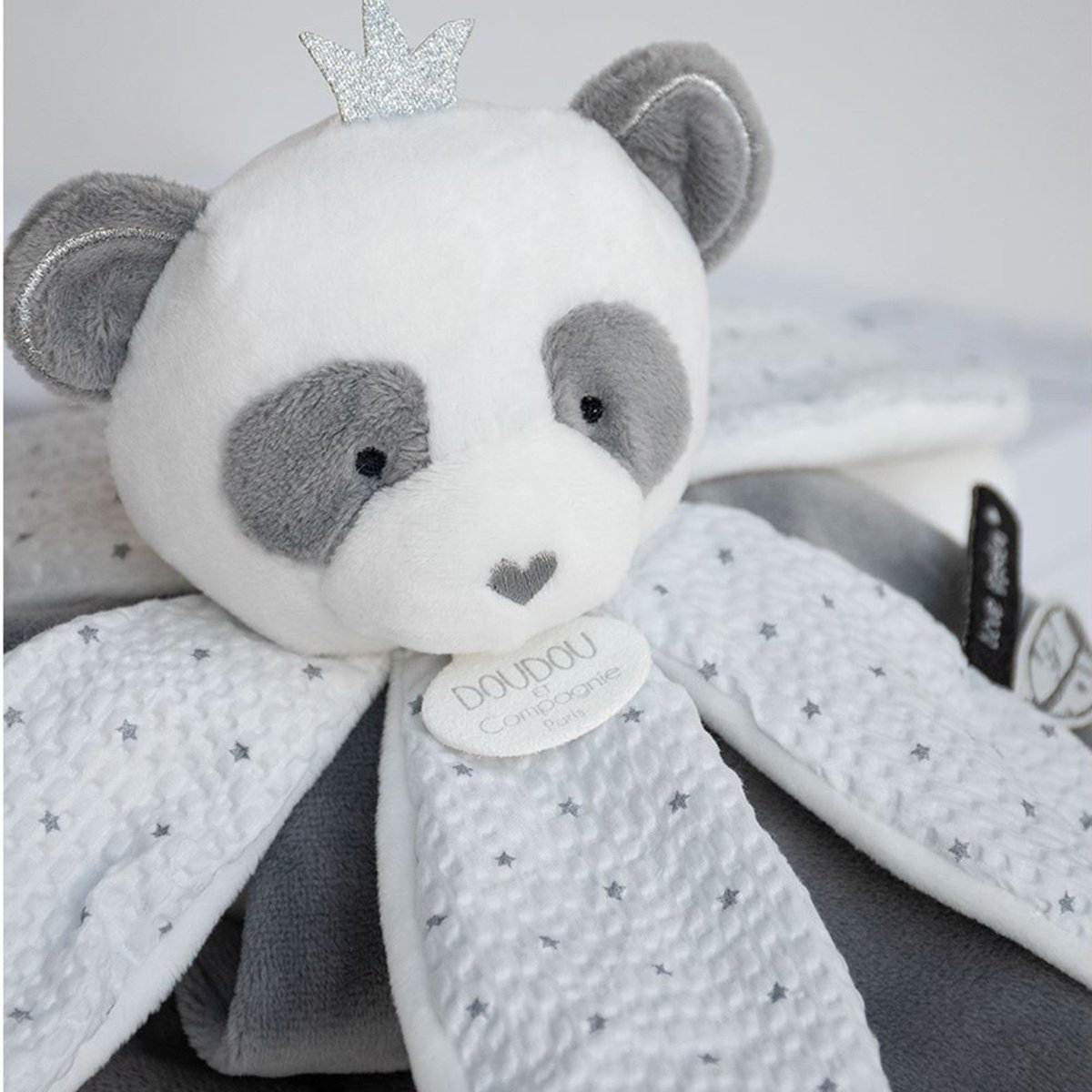 Doudou Panda Pétales Attrape Rêve Dc3548 gris, DOUDOU ET COMPAGNIE