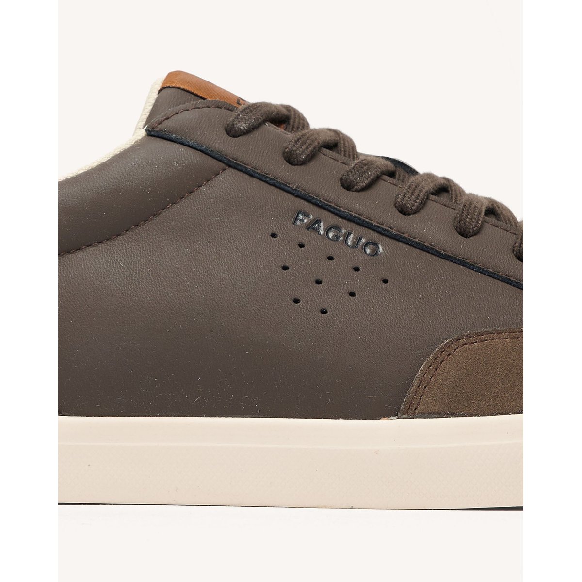 Tennis basses marron, FAGUO