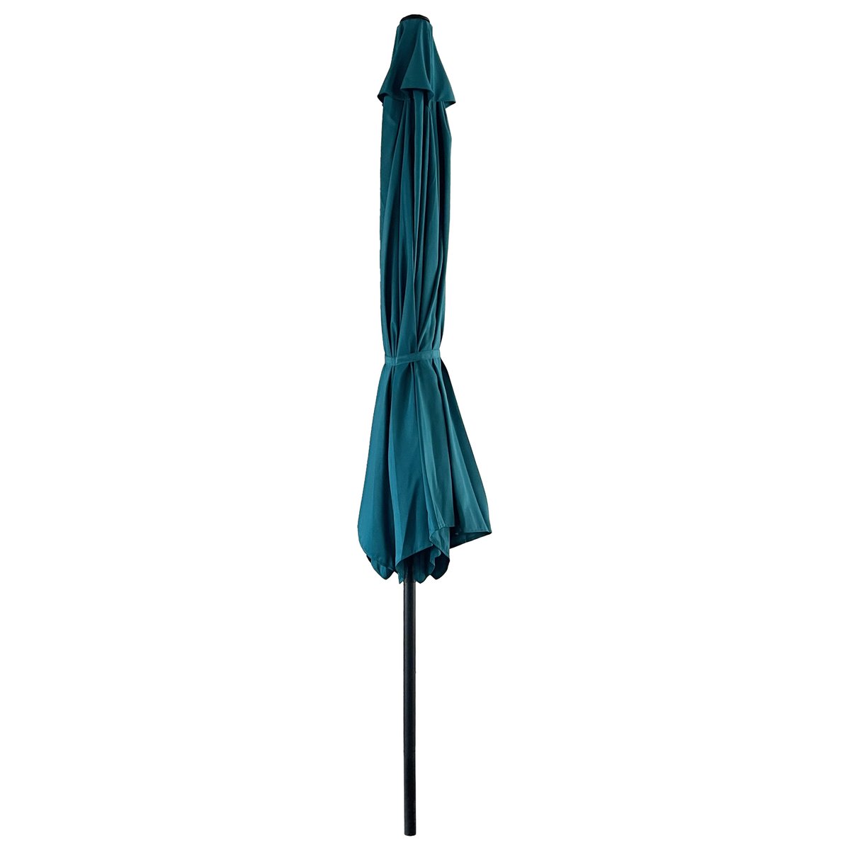 Parasol droit, rond, Ø3,30m, HAPUNA bleu, gris anthracite, HAPPY GARDEN