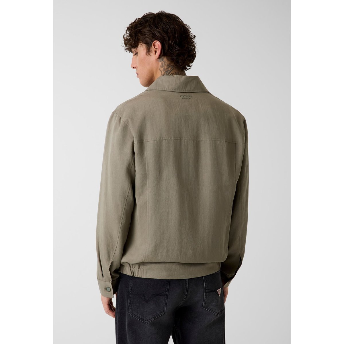 Veste En Nylon vert olive, GUESS